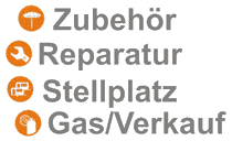 Zubehör Reparatur Stellplatz Gas-Service